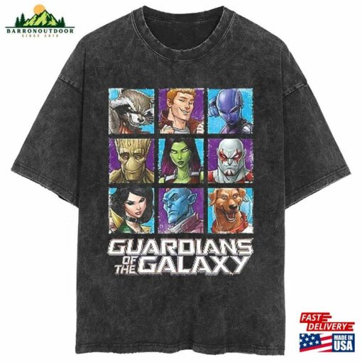 Guardians Of The Galaxy Faces T-Shirt Characters Shirt Marvel Movie 2023 Sweatshirt