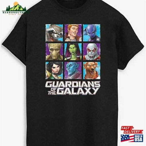 Guardians Of The Galaxy Faces T-Shirt Characters Shirt Marvel Movie 2023 Sweatshirt