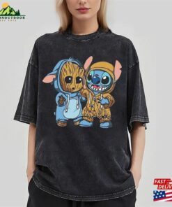 Guardians Of The Galaxy Groot Stitch T-Shirt Marvel Movie 20023 Vol 3 Shirt Hoodie