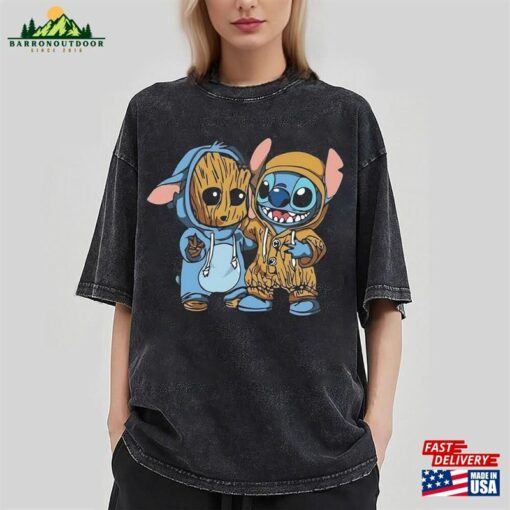 Guardians Of The Galaxy Groot Stitch T-Shirt Marvel Movie 20023 Vol 3 Shirt Hoodie