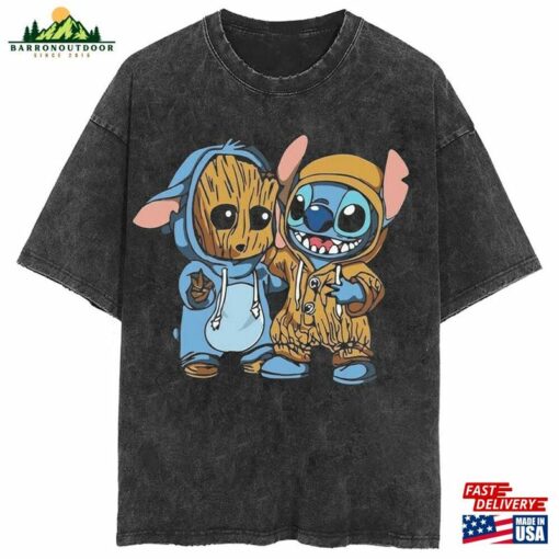 Guardians Of The Galaxy Groot Stitch T-Shirt Marvel Movie 20023 Vol 3 Shirt Hoodie