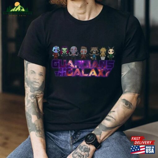 Guardians Of The Galaxy Shirt Rocket And Friends Sweatshirt Avengers Marvel Movie 2023 Tee Hoodie T-Shirt