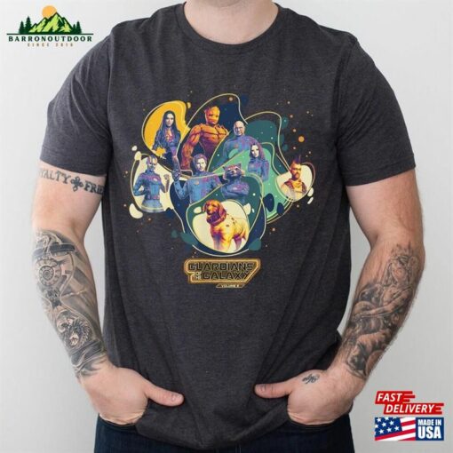 Guardians Of The Galaxy Vol 3 Cosmic Group Shot Shirt Marvel Movie 2023 Classic T-Shirt