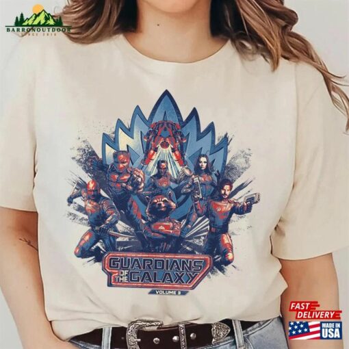 Guardians Of The Galaxy Volume 3 Team Action Bowie Shirt Marvel Movie 2023 Classic T-Shirt