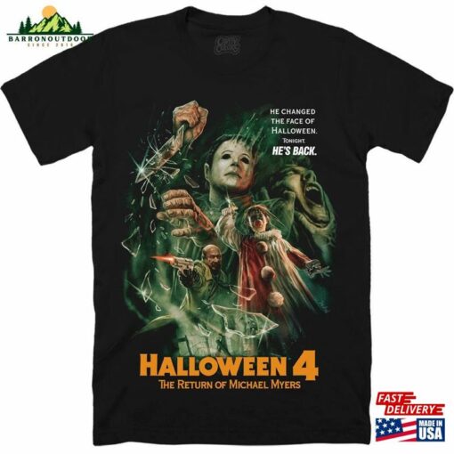 Halloween 4 T-Shirt V Neck Hoodie Sweatshirt Gift Shirt 2023 On Birthday Classic