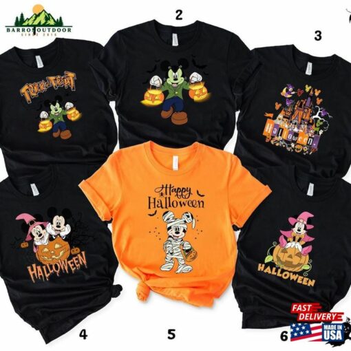 Halloween Cartoon Shirt Family Group T-Shirt Sweatshirt