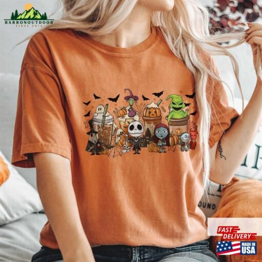 Halloween Characters Coffee Cup Shirt Drink Latte Sweatshirt T-Shirt