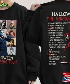 Halloween Characters The Horror Tour Shirt Movie Eras Universal Studios Nights 2023 Classic Sweatshirt Halloween Characters The Horror Tour Shirt Movie Eras Universal Studios Nights 2023 Classic Sweatshirt