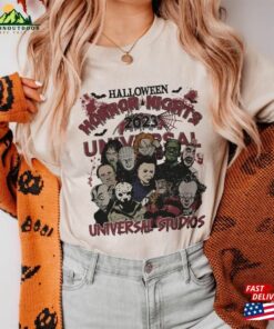Halloween Characters The Horror Tour Shirt Universal Studios Nights 2023 Hoodie Unisex Halloween Characters The Horror Tour Shirt Universal Studios Nights 2023 Hoodie Unisex