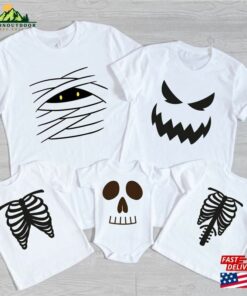 Halloween Faces Shirt Family Matching Pumpkin Face Shirts Unisex Classic