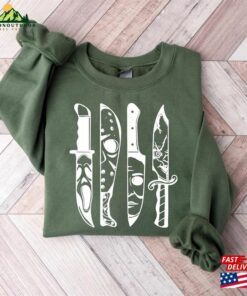 Halloween Horror Movie Knives Vintage Sweatshirt Classic