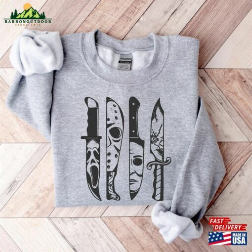 Halloween Horror Movie Knives Vintage Sweatshirt Classic