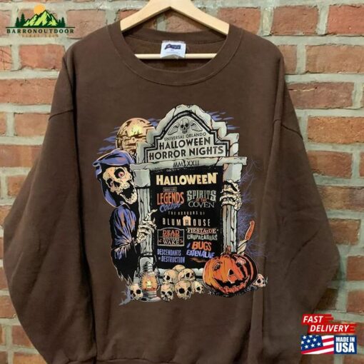 Halloween Horror Nights 2023 Event T-Shirt Scream Movie Crewneck Sweatshirt Shirt Unisex