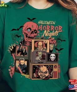 Halloween Horror Nights Shirt Vintage Retro Characters T-Shirt Scary Movie Sweatshirt Hoodie
