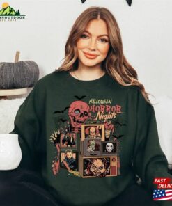 Halloween Horror Nights Shirt Vintage Retro Characters T Shirt Scary Movie Sweatshirt Hoodie 3
