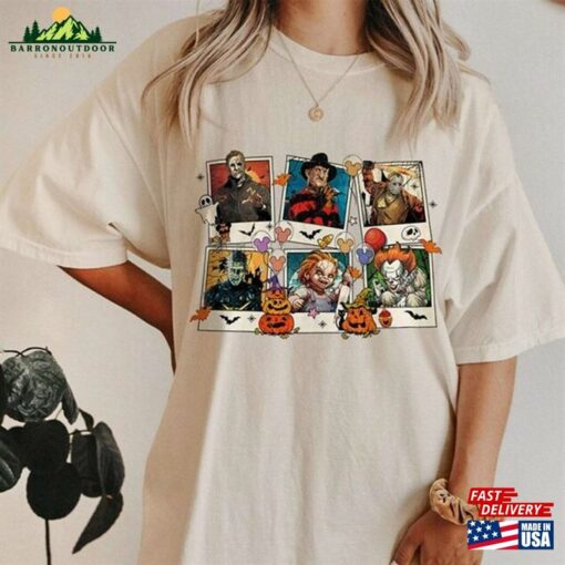 Halloween Horror Shirt Movie Killers Mugshots Happy 2023 T-Shirt Sweatshirt