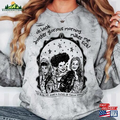 Halloween It’s All A Bunch Of Hocus Pocus Color Blast T-Shirt Sanderson Sisters Sweatshirt Hoodie