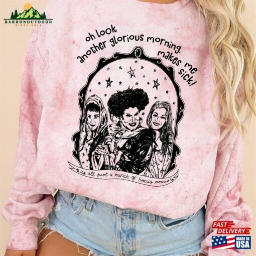 Halloween It’s All A Bunch Of Hocus Pocus Color Blast T-Shirt Sanderson Sisters Sweatshirt Hoodie