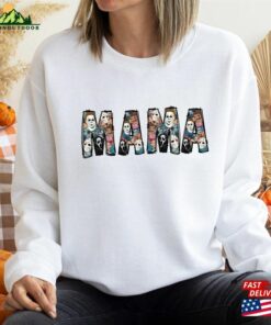 Halloween Mama Sweatshirt Horror Characters Tshirts Scary Movie Classic Unisex Halloween Mama Sweatshirt Horror Characters Tshirts Scary Movie Classic Unisex