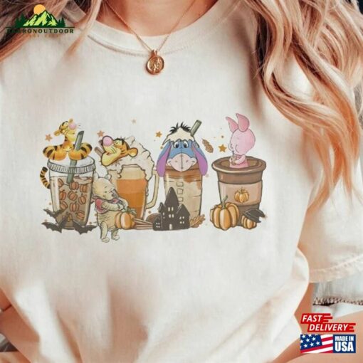 Halloween Mickey And Friends Coffee Shirt Disney Party Pooh Hoodie Unisex