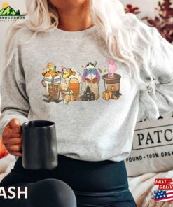 Halloween Mickey And Friends Coffee Shirt Disney Party Pooh Hoodie Unisex 4