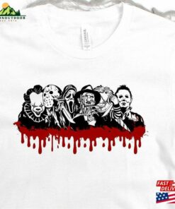 Halloween Movie Characters Shirt Scary Killers Squad Hoodie Sweatshirt Friends T-Shirt Halloween Movie Characters Shirt Scary Killers Squad Hoodie Sweatshirt Friends T-Shirt