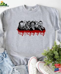 Halloween Movie Characters Shirt Scary Killers Squad Hoodie Sweatshirt Friends T-Shirt