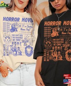 Halloween Movie Doodle Art Shirt Vintage Character Merch Tee Quotes Saying Sweatshirt Retro Horror Da3006dt T-Shirt