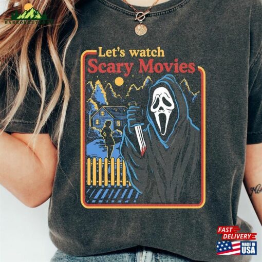 Halloween Movie Shirt Let’s Watch Scary Movies T-Shirt Classic Sweatshirt