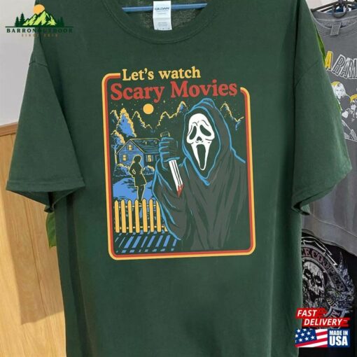 Halloween Movie Shirt Let’s Watch Scary Movies T-Shirt Classic Sweatshirt