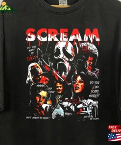 Halloween Movie Shirt Scream T-Shirt Vintage Hoodie Classic