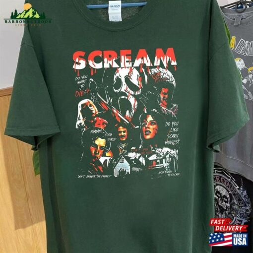 Halloween Movie Shirt Scream T-Shirt Vintage Hoodie Classic