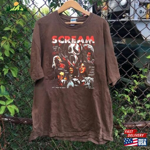 Halloween Movie Shirt Scream T-Shirt Vintage Hoodie Classic