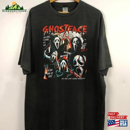 Halloween Movie Shirt Scream T-Shirt Vintage Unisex Classic