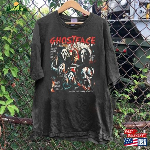 Halloween Movie Shirt Scream T-Shirt Vintage Unisex Classic