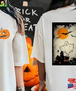 Halloween Pumpkin 2023 Trick Or Treat Skeleton Shirt Unisex Classic