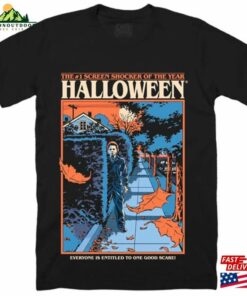 Halloween Screen Shocker T-Shirt V Neck Hoodie Sweatshirt Gift Shirt 2023 On Birthday
