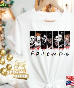 Halloween Shirt Friends Horror Movie Characters Unisex Sweatshirt