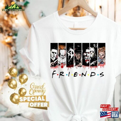 Halloween Shirt Friends Horror Movie Characters Unisex Sweatshirt