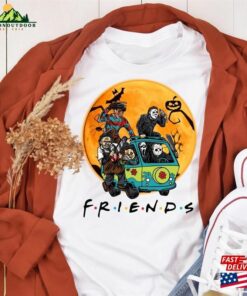 Halloween Shirt Friends Horror Movie Characters Unisex Sweatshirt
