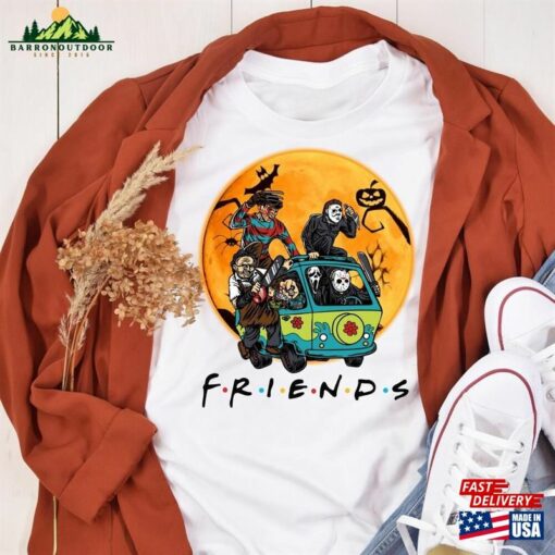 Halloween Shirt Friends Horror Movie Characters Unisex Sweatshirt