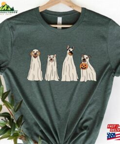 Halloween Shirt Ghost Dog Hoodie Sweatshirt