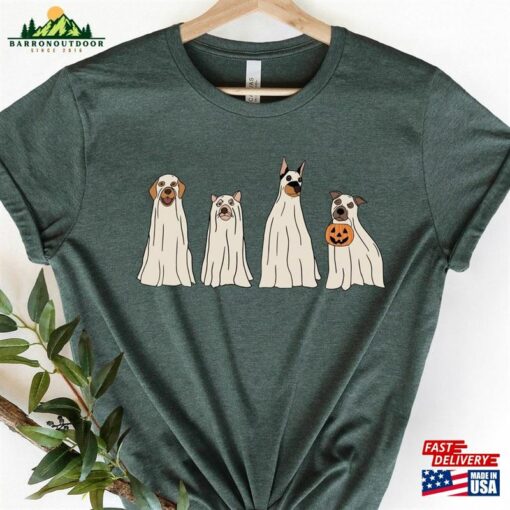 Halloween Shirt Ghost Dog Hoodie Sweatshirt