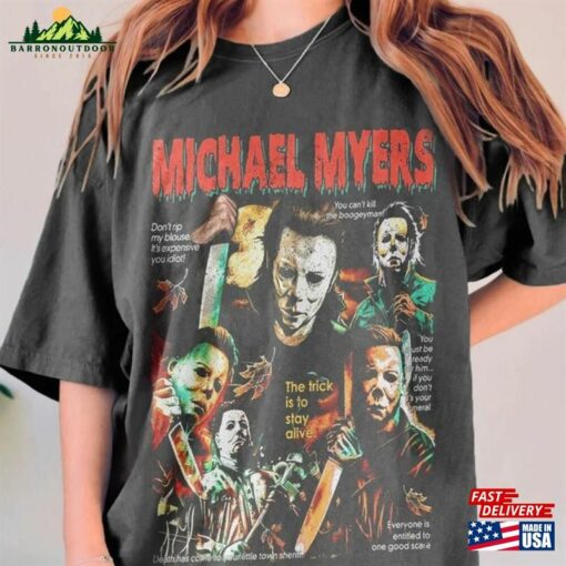 Halloween T-Shirt Horror Movie Vintage Michael Myers 90S Unisex