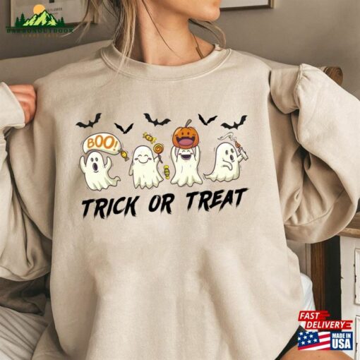 Halloween Trick Or Treat Sweatshirt Unisex