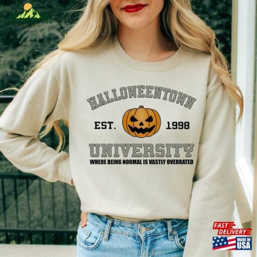 Halloweentown Sweater Halloween Baggy University Shirt Sweatshirt Classic