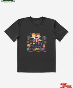 Happy First Day Of School Shirt Teacher Gift Sweatshirt Classic