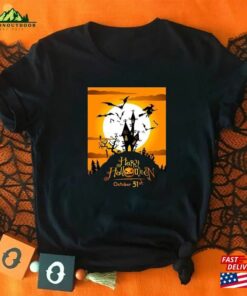 Happy Halloween Pumpkin Shirt Skeleton T-Shirt Funny Party Unisex
