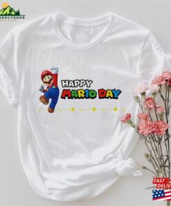 Happy Mario Day Unisex Shirt 2023 The Super Bros Movie Fan Classic