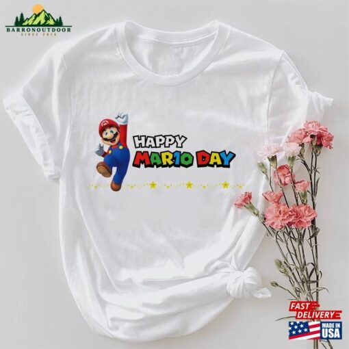 Happy Mario Day Unisex Shirt 2023 The Super Bros Movie Fan Classic